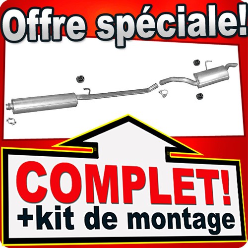 Ligne pot échappement - pot, pour