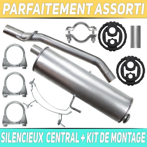 Pot échappement central - pot,